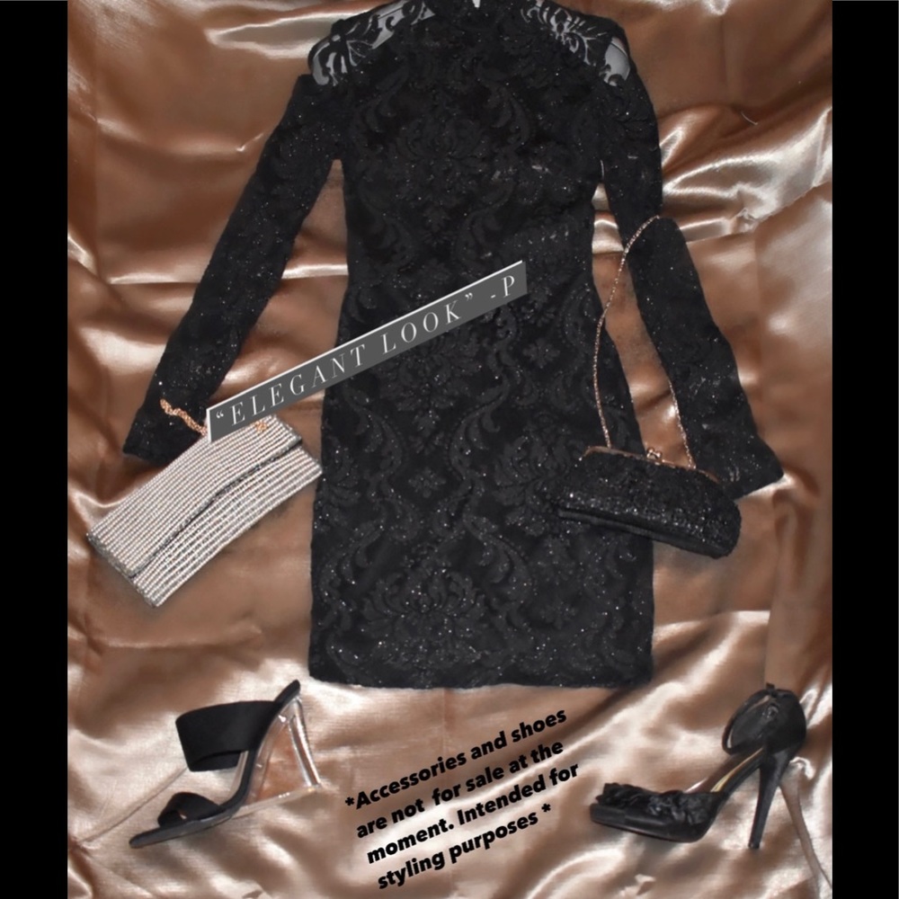 Black Velvet Mini Dress